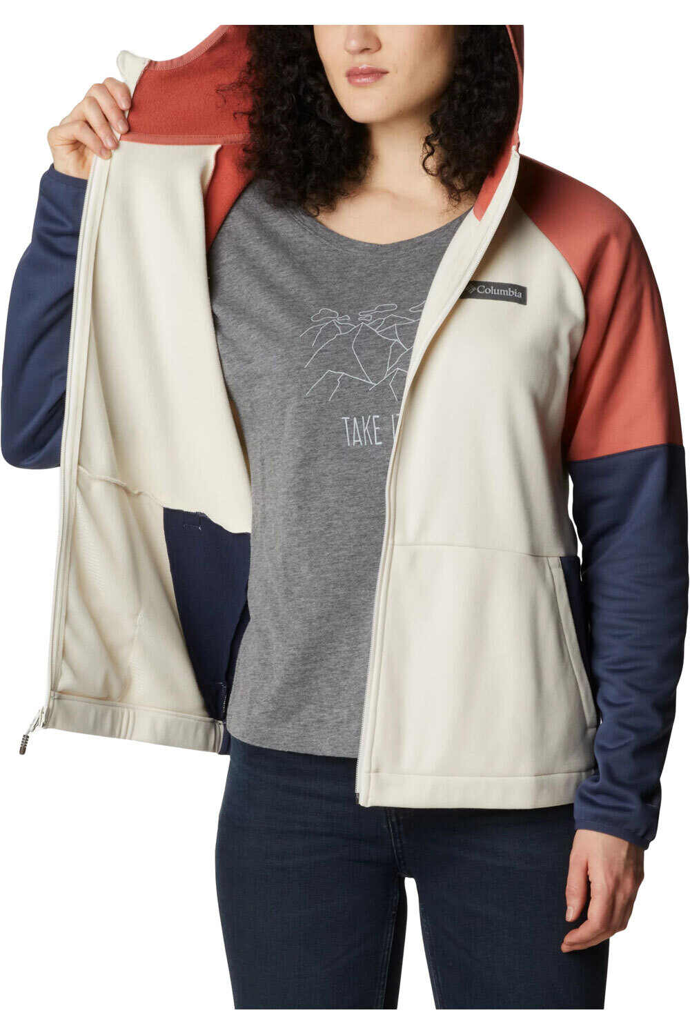 Columbia forro polar mujer Columbia Windgates FZ vista trasera Columbia forro polar mujer Columbia Windgates FZ vista trasera