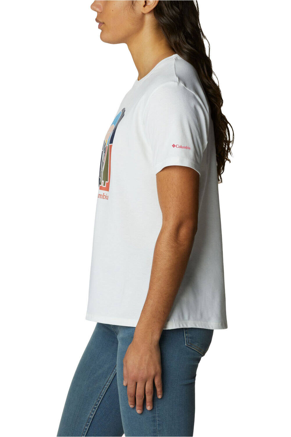 Columbia camiseta montaña manga corta mujer Columbia Sun Trek Graphic Tee II vista detalle Columbia camiseta montaña manga corta mujer Columbia Sun Trek Graphic Tee II vista detalle