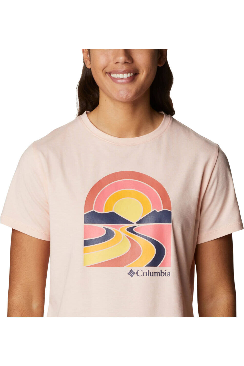 Columbia camiseta montaña manga corta mujer Columbia Sun Trek Graphic Tee II vista trasera Columbia camiseta montaña manga corta mujer Columbia Sun Trek Graphic Tee II vista trasera