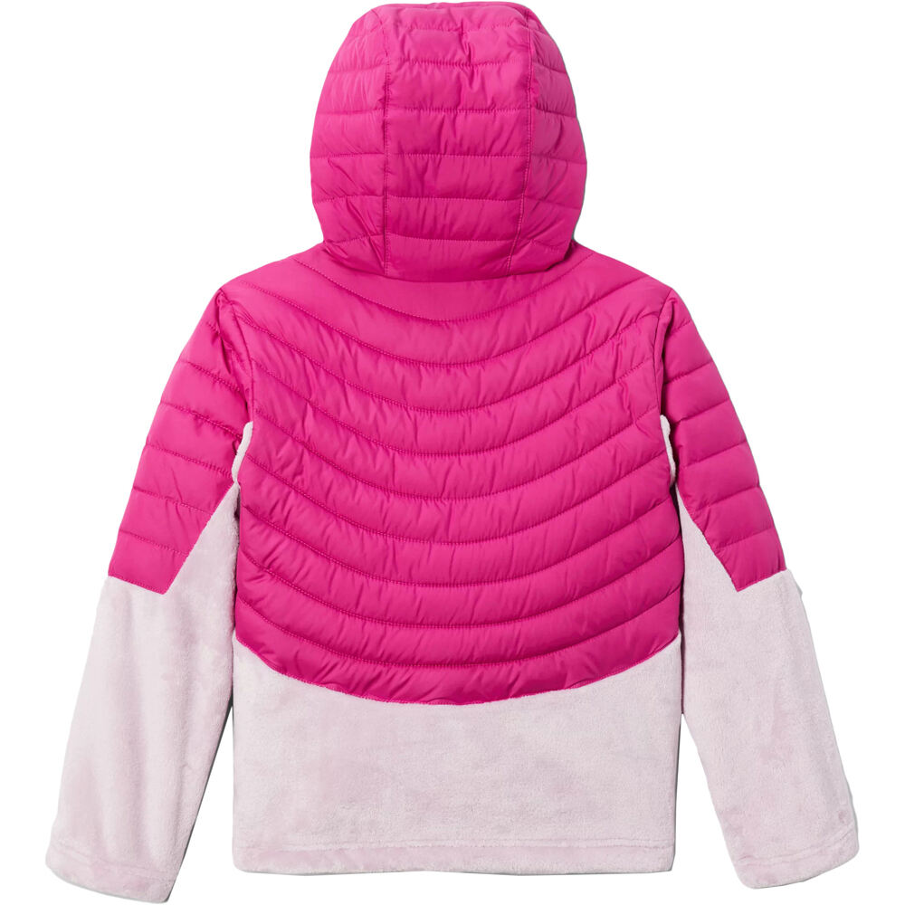 Columbia chaqueta outdoor niño Columbia Powder Lite Girls Novelty Hooded Jacket vista trasera Columbia chaqueta outdoor niño Columbia Powder Lite Girls Novelty Hooded Jacket vista trasera