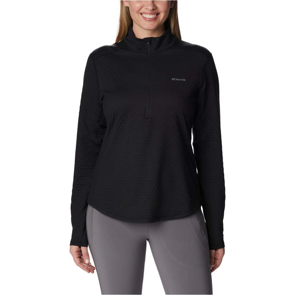 Columbia forro polar mujer Columbia W Bliss Ascent 1/2 Zip vista frontal Columbia forro polar mujer Columbia W Bliss Ascent 1/2 Zip vista frontal