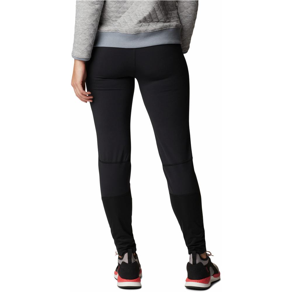 Columbia malla larga mujer Columbia Windgates Windblock Legging vista trasera Columbia malla larga mujer Columbia Windgates Windblock Legging vista trasera