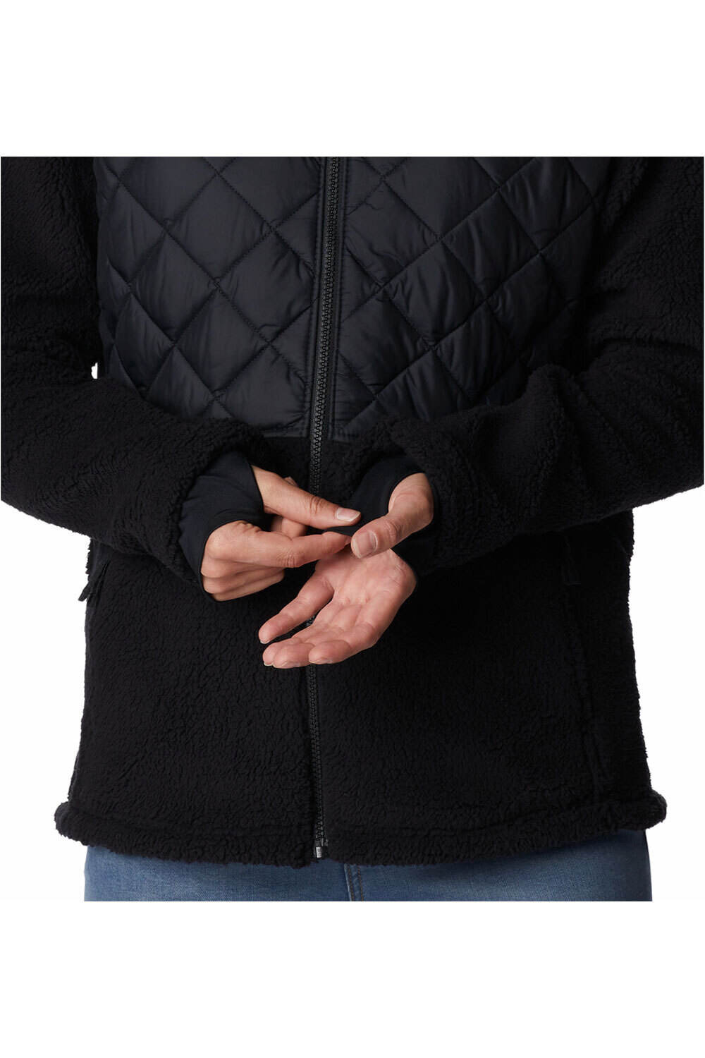 Columbia forro polar mujer Columbia Crested Peak Full Zip vista detalle Columbia forro polar mujer Columbia Crested Peak Full Zip vista detalle