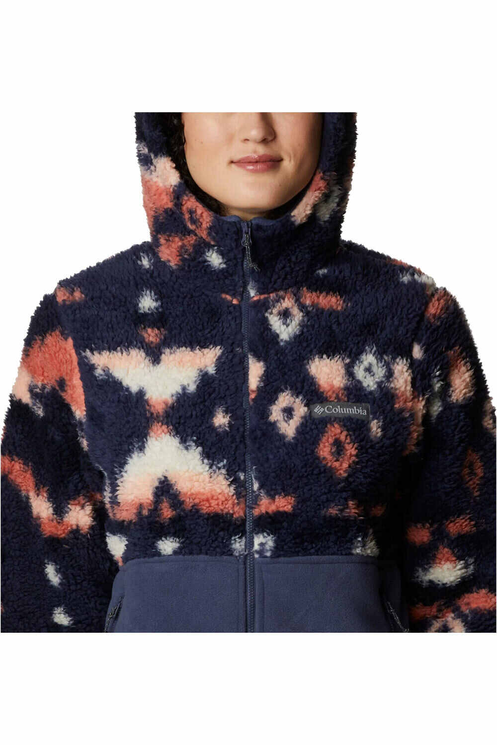 Columbia forro polar mujer Columbia Winter Pass Sherpa Hooded Full zip vista detalle Columbia forro polar mujer Columbia Winter Pass Sherpa Hooded Full zip vista detalle