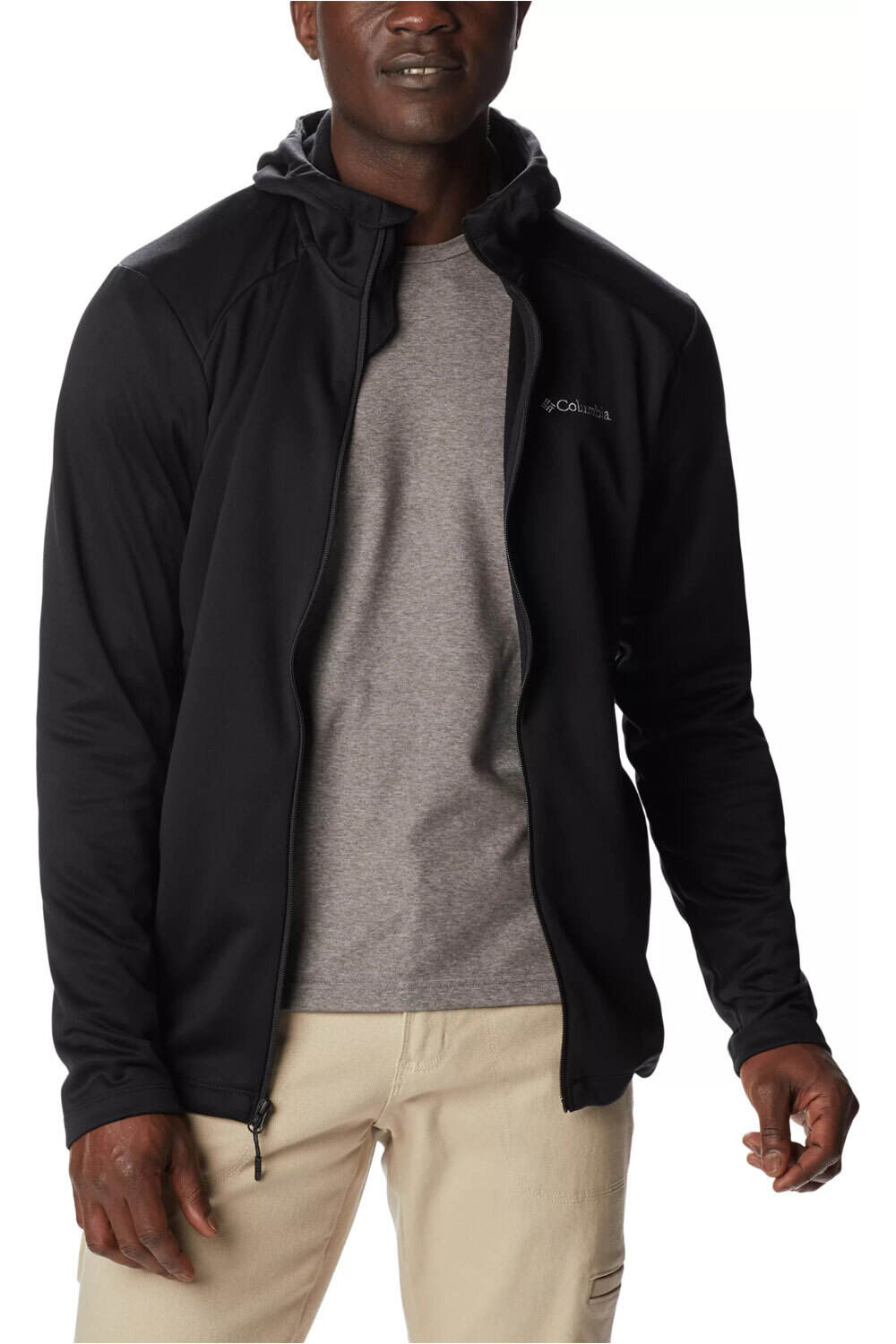 Columbia forro polar hombre Columbia Canyon Gate Hooded Full Zip vista trasera Columbia forro polar hombre Columbia Canyon Gate Hooded Full Zip vista trasera