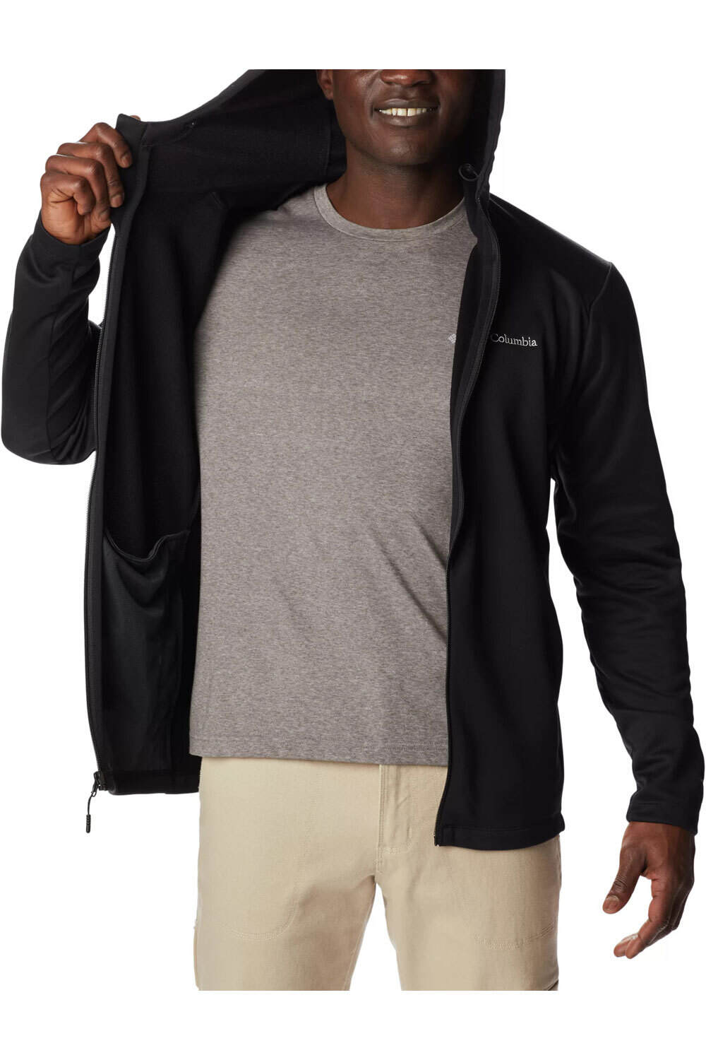 Columbia forro polar hombre Columbia Canyon Gate Hooded Full Zip vista detalle Columbia forro polar hombre Columbia Canyon Gate Hooded Full Zip vista detalle