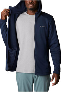 Columbia forro polar hombre Columbia Canyon Gate Hooded Full Zip vista trasera Columbia forro polar hombre Columbia Canyon Gate Hooded Full Zip vista trasera