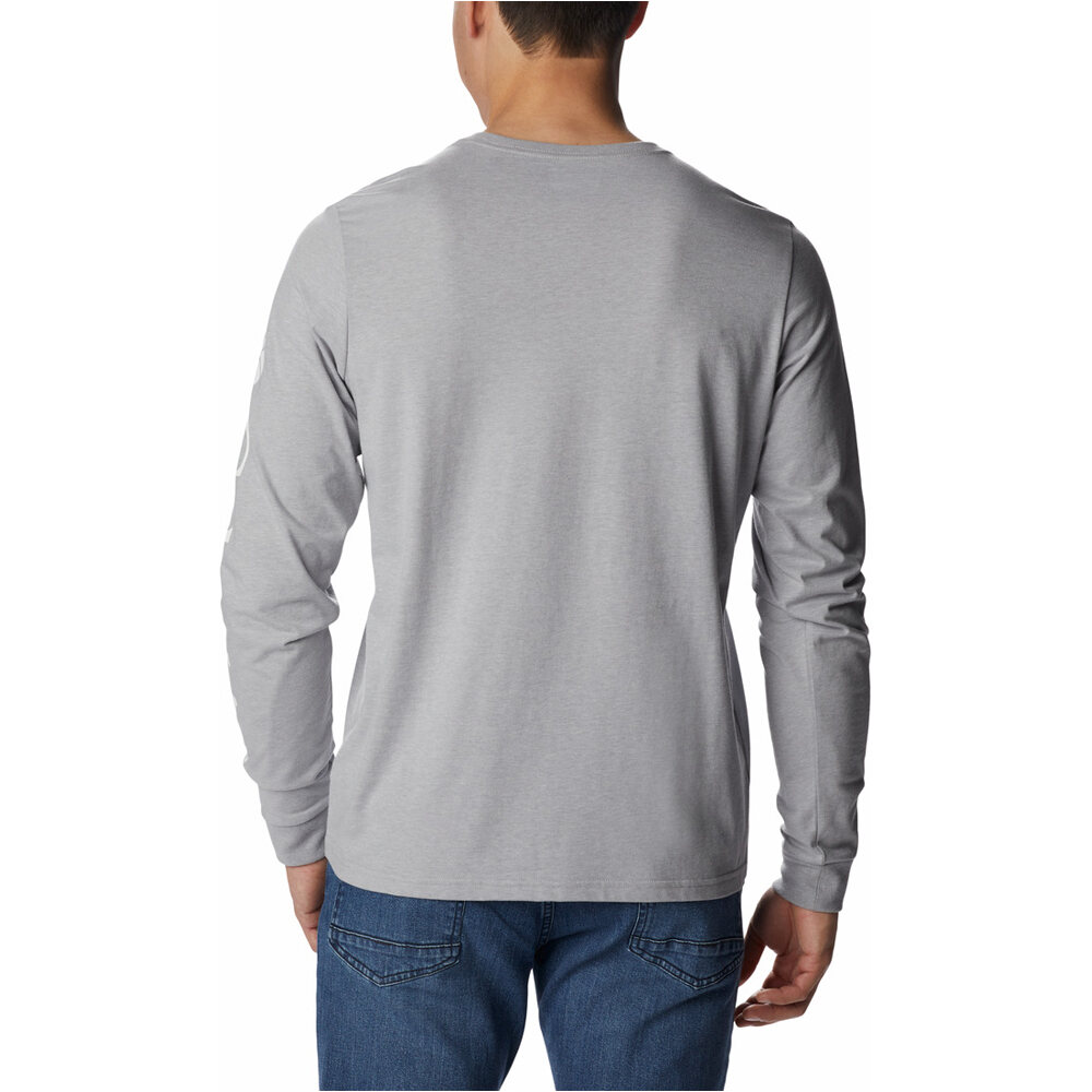 Columbia camiseta montaña manga larga hombre Columbia CSC Basic Logo LS Sleeve vista trasera Columbia camiseta montaña manga larga hombre Columbia CSC Basic Logo LS Sleeve vista trasera