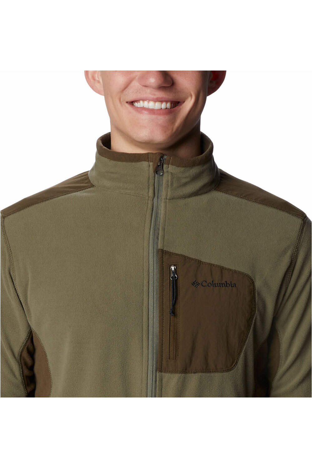 Columbia forro polar hombre Columbia Klamath Range Full Zip vista trasera Columbia forro polar hombre Columbia Klamath Range Full Zip vista trasera