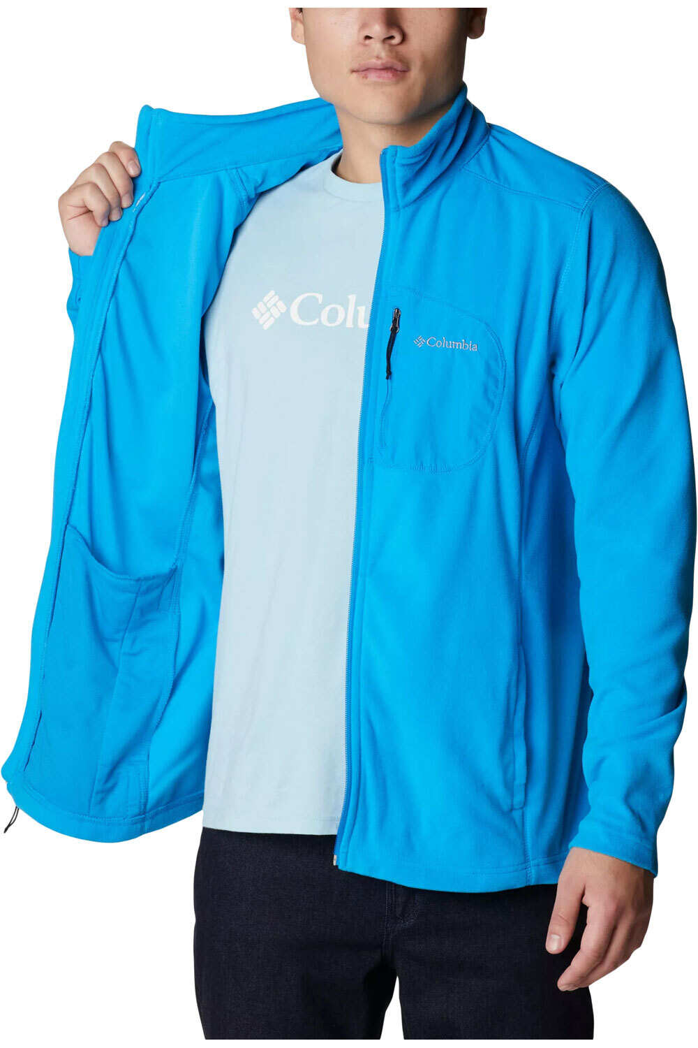 Columbia forro polar hombre Columbia Klamath Range Full Zip vista trasera Columbia forro polar hombre Columbia Klamath Range Full Zip vista trasera