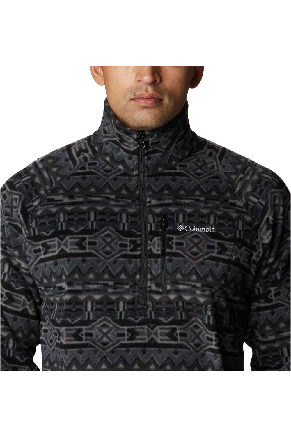 Columbia forro polar hombre Columbia Fast Trek Printed Half Zip vista trasera Columbia forro polar hombre Columbia Fast Trek Printed Half Zip vista trasera