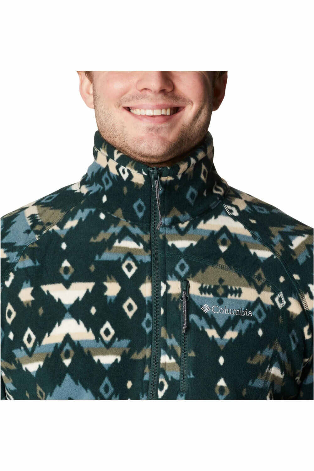 Columbia forro polar hombre Columbia Fast Trek Printed Half Zip vista trasera Columbia forro polar hombre Columbia Fast Trek Printed Half Zip vista trasera