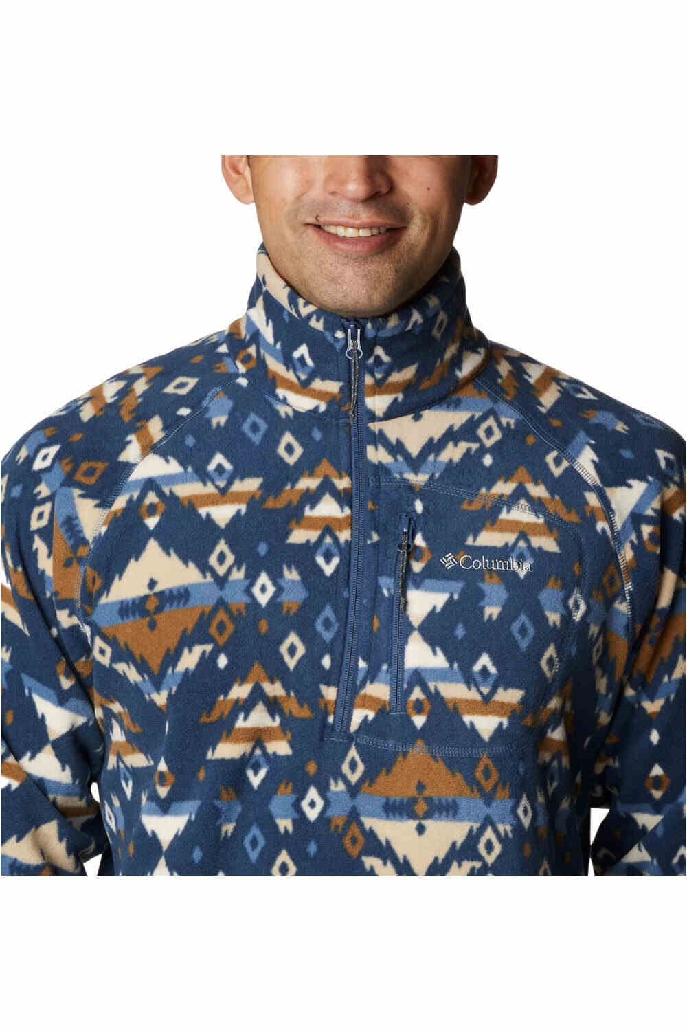 Columbia forro polar hombre Columbia Fast Trek Printed Half Zip vista trasera Columbia forro polar hombre Columbia Fast Trek Printed Half Zip vista trasera