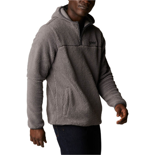 COLUMBIA RUGGED RIDGE III SHERPA PULLOVER HOODIE gris