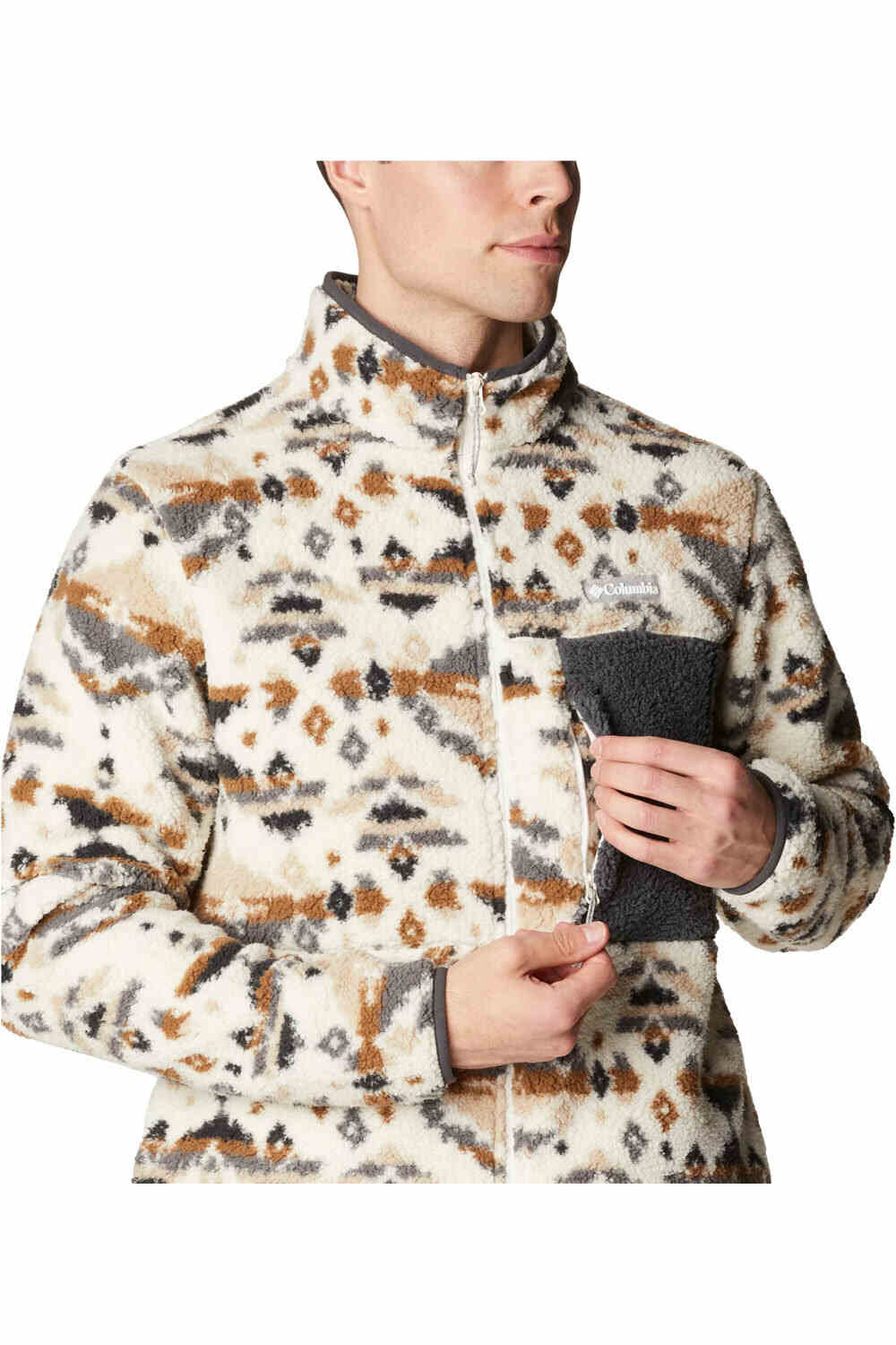 Columbia forro polar hombre Columbia Mountainside Printed Full Zip vista detalle Columbia forro polar hombre Columbia Mountainside Printed Full Zip vista detalle