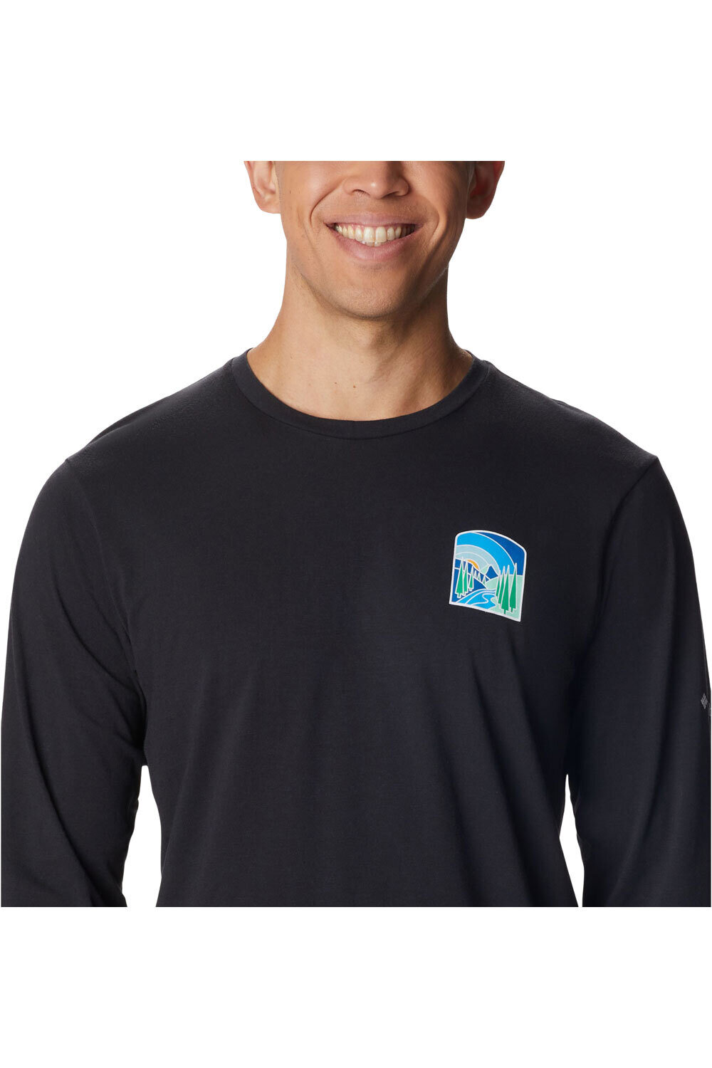 Columbia camiseta montaña manga larga hombre Columbia Sun Trek EU Graphic Long Sleeve Shirt vista trasera Columbia camiseta montaña manga larga hombre Columbia Sun Trek EU Graphic Long Sleeve Shirt vista trasera