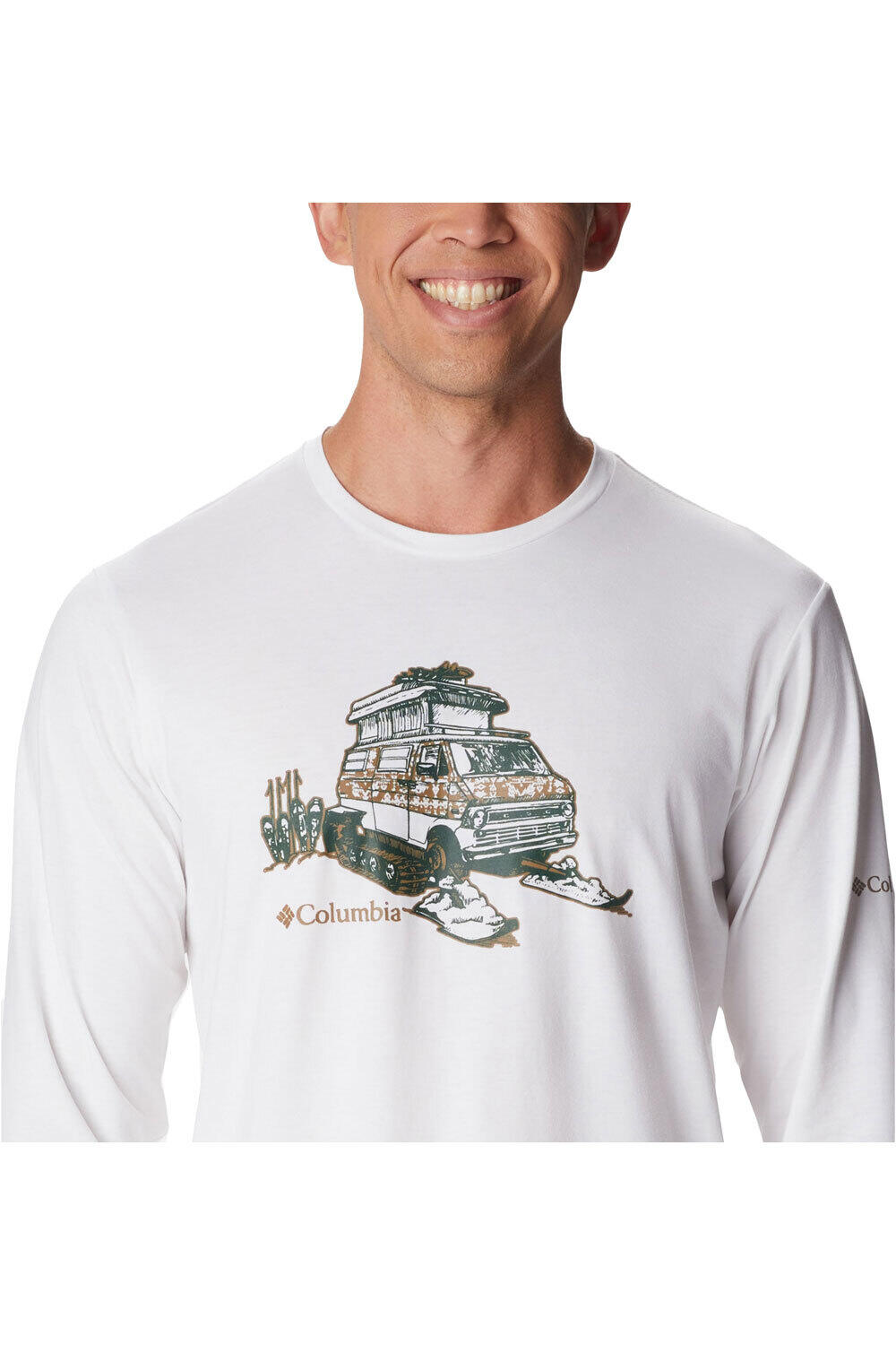 Columbia camiseta montaña manga larga hombre Columbia Sun Trek EU Graphic Long Sleeve Shirt vista trasera Columbia camiseta montaña manga larga hombre Columbia Sun Trek EU Graphic Long Sleeve Shirt vista trasera