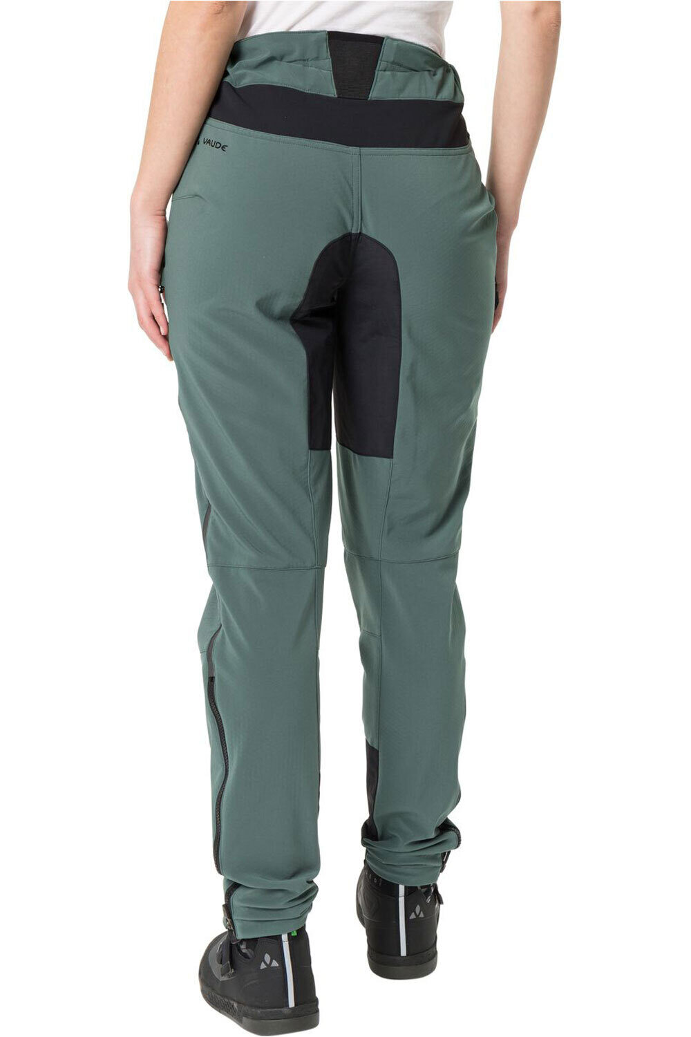 Vaude culotte largo mujer Vaude Women's Qimsa Softshell Pants II vista trasera Vaude culotte largo mujer Vaude Women's Qimsa Softshell Pants II vista trasera