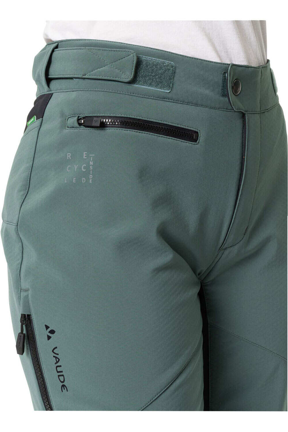 Vaude culotte largo mujer Vaude Women's Qimsa Softshell Pants II vista detalle Vaude culotte largo mujer Vaude Women's Qimsa Softshell Pants II vista detalle
