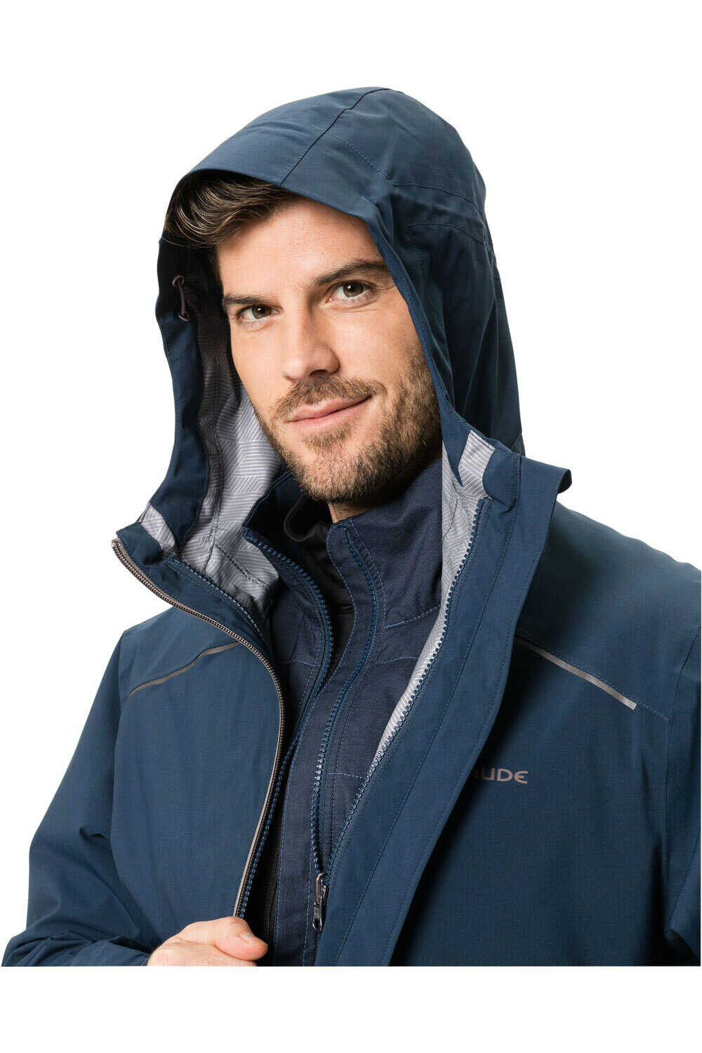 Vaude cortavientos ciclismo hombre Vaude Men's Yaras 3in1 Jacket vista trasera Vaude cortavientos ciclismo hombre Vaude Men's Yaras 3in1 Jacket vista trasera