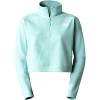 The North Face forro polar mujer The North Face W 100 GL CROP  ZIP vista frontal The North Face forro polar mujer The North Face W 100 GL CROP  ZIP vista frontal