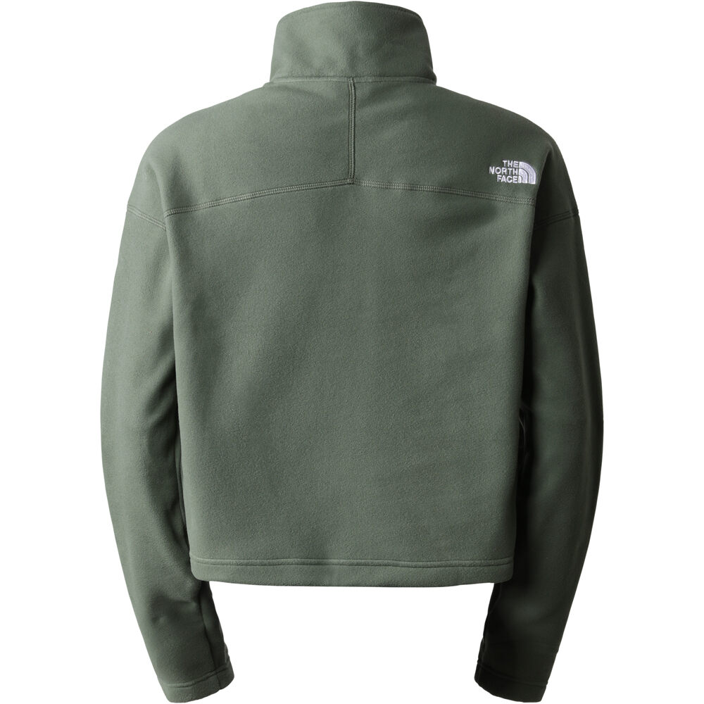 The North Face forro polar mujer The North Face W 100 GL CROP  ZIP vista trasera The North Face forro polar mujer The North Face W 100 GL CROP  ZIP vista trasera