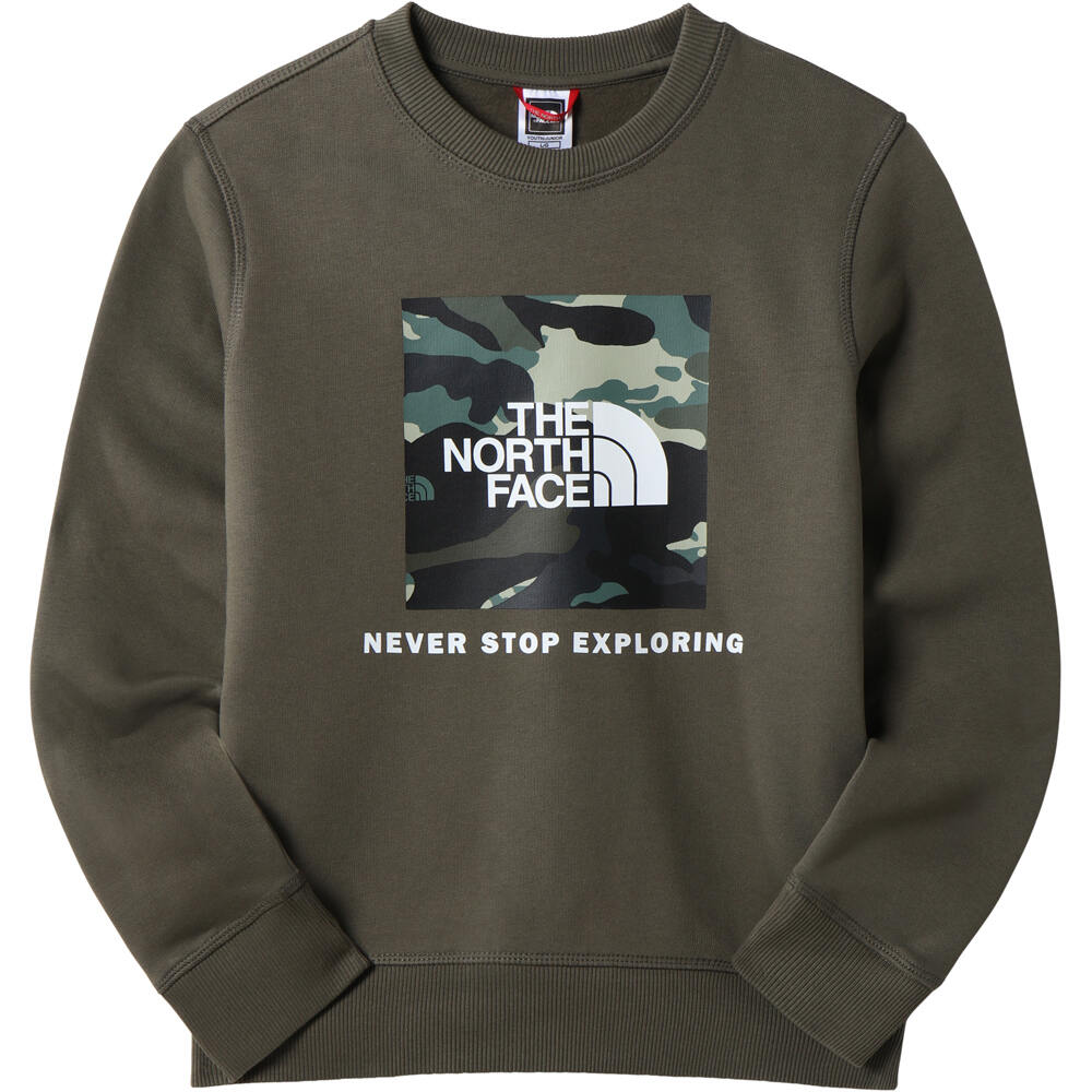 The North Face camiseta montaña manga larga niño The North Face TEENS BOX CREW vista frontal The North Face camiseta montaña manga larga niño The North Face TEENS BOX CREW vista frontal