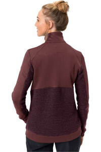 Vaude forro polar mujer Vaude Women's Skomer Wool Fleece Jacket vista trasera Vaude forro polar mujer Vaude Women's Skomer Wool Fleece Jacket vista trasera