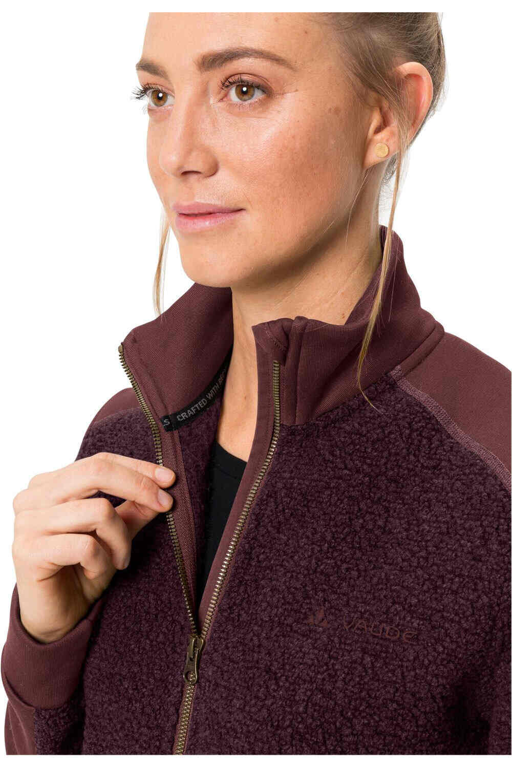 Vaude forro polar mujer Vaude Women's Skomer Wool Fleece Jacket vista detalle Vaude forro polar mujer Vaude Women's Skomer Wool Fleece Jacket vista detalle