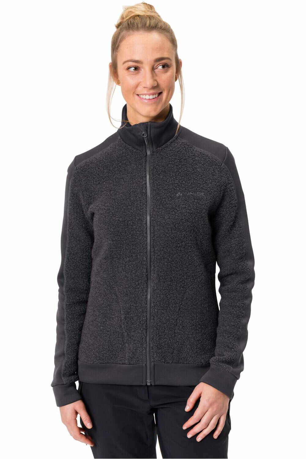 Vaude forro polar mujer Vaude Women's Skomer Wool Fleece Jacket vista frontal Vaude forro polar mujer Vaude Women's Skomer Wool Fleece Jacket vista frontal