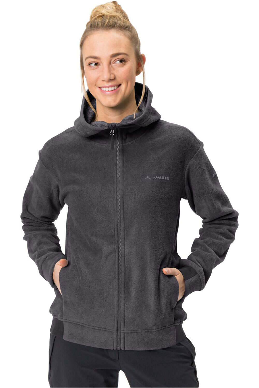 Vaude forro polar mujer Vaude Women's Neyland Fleece Hoody vista frontal Vaude forro polar mujer Vaude Women's Neyland Fleece Hoody vista frontal