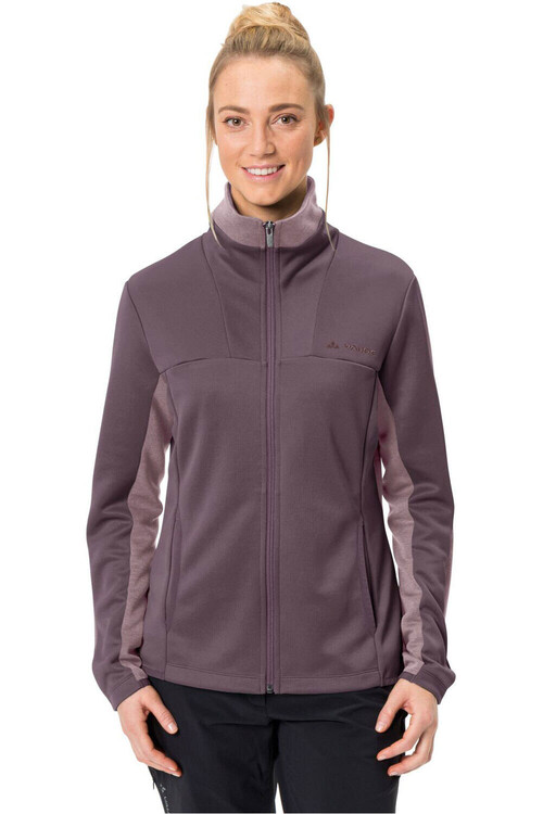 VAUDE WOMEN'S NEYLAND STRETCH FLEECE JACKET rojo