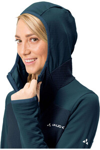 Vaude forro polar mujer Vaude Women's Monviso Hooded Grid Fleece Jacket vista detalle Vaude forro polar mujer Vaude Women's Monviso Hooded Grid Fleece Jacket vista detalle