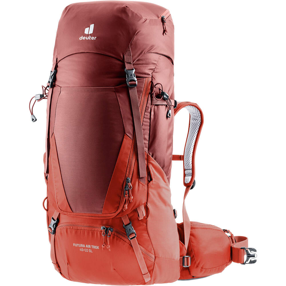 Deuter mochila montaña Deuter Futura Air Trek 45 + 10 SL vista frontal Deuter mochila montaña Deuter Futura Air Trek 45 + 10 SL vista frontal