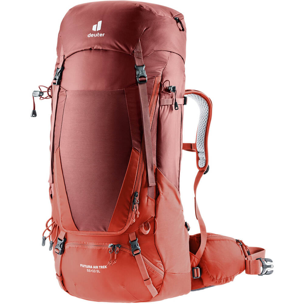 Deuter mochila montaña Deuter Futura Air Trek 55 + 10 SL vista frontal Deuter mochila montaña Deuter Futura Air Trek 55 + 10 SL vista frontal