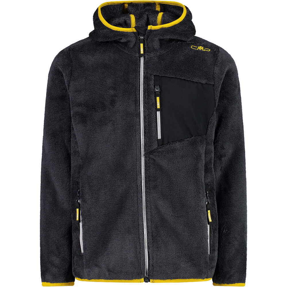 Cmp forro polar niño KID JACKET FIX HOOD vista frontal Cmp forro polar niño KID JACKET FIX HOOD vista frontal