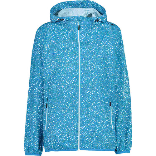 CMP WOMAN JACKET RAIN FIX HOOD azul