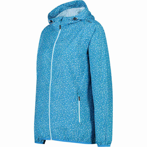 CMP WOMAN JACKET RAIN FIX HOOD azul