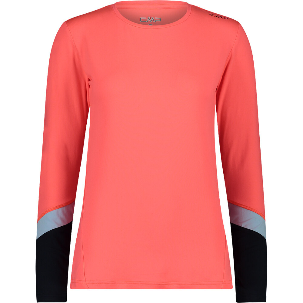 Cmp camiseta montaña manga larga mujer Cmp WOMAN T-SHIRT vista frontal Cmp camiseta montaña manga larga mujer Cmp WOMAN T-SHIRT vista frontal