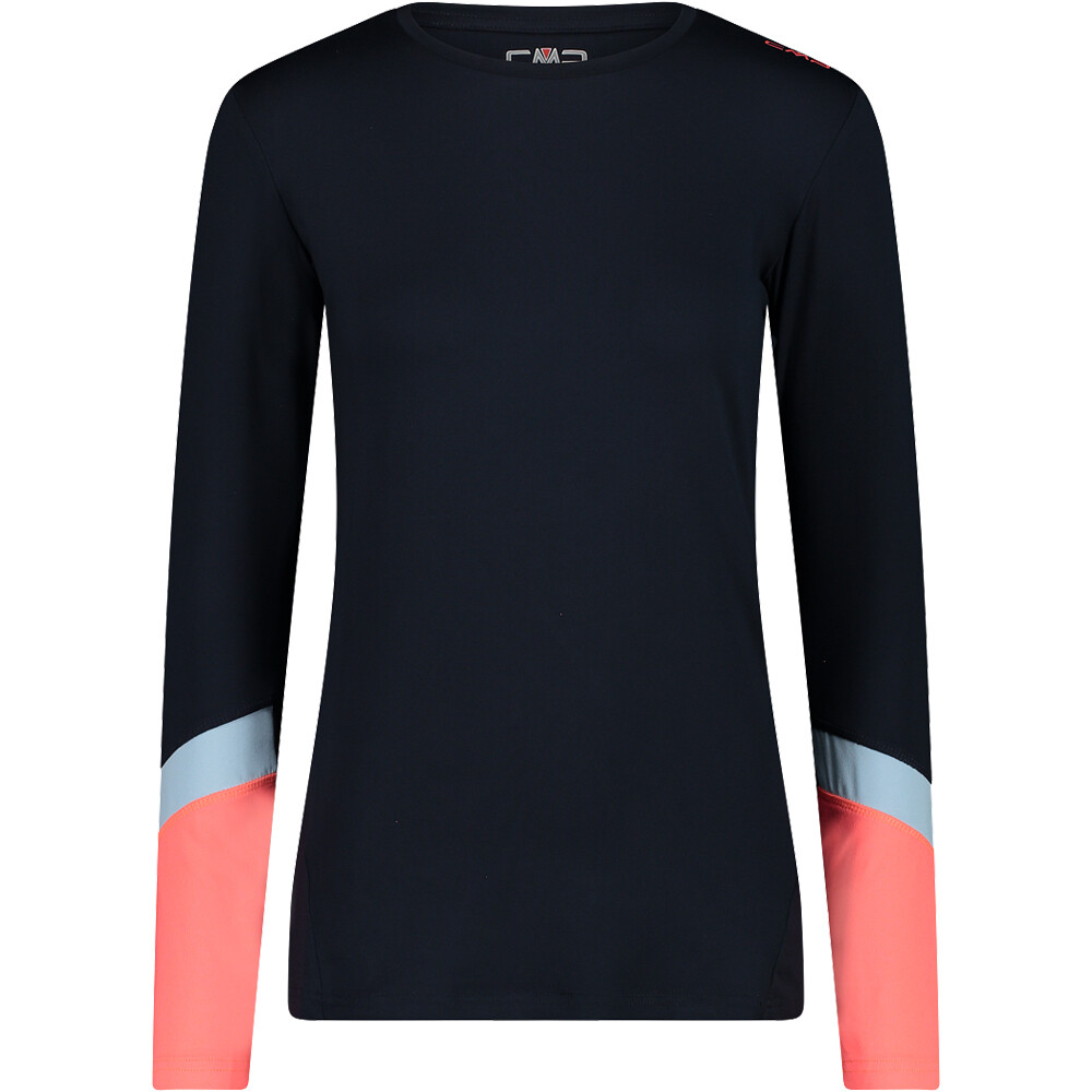 Cmp camiseta montaña manga larga mujer Cmp WOMAN T-SHIRT vista frontal Cmp camiseta montaña manga larga mujer Cmp WOMAN T-SHIRT vista frontal