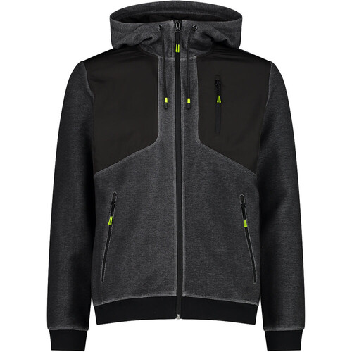 CMP MAN JACKET FIX HOOD negro