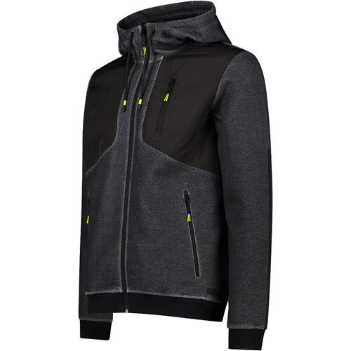 CMP MAN JACKET FIX HOOD negro