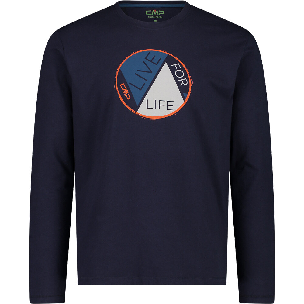 Cmp camiseta montaña manga larga hombre Cmp MAN T-SHIRT vista frontal Cmp camiseta montaña manga larga hombre Cmp MAN T-SHIRT vista frontal