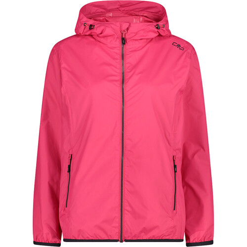 CMP WOMAN JACKET RAIN FIX HOOD rosa
