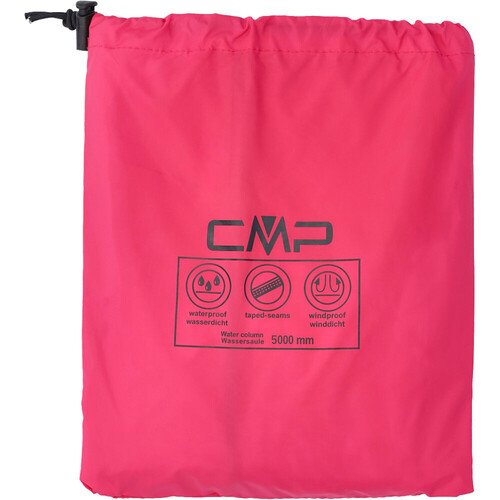 CMP WOMAN JACKET RAIN FIX HOOD rosa