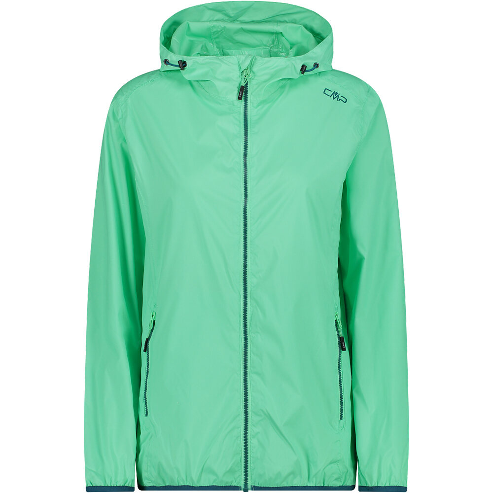 Cmp chaqueta impermeable mujer Cmp WOMAN JACKET RAIN FIX HOOD vista frontal Cmp chaqueta impermeable mujer Cmp WOMAN JACKET RAIN FIX HOOD vista frontal