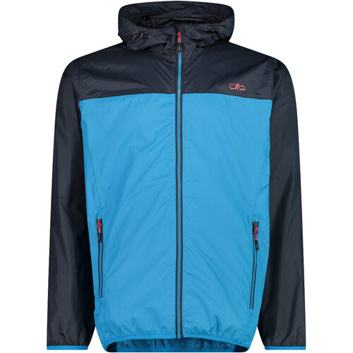 CMP MAN JACKET RAIN FIX HOOD azul