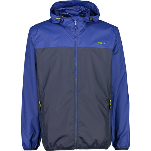 CMP MAN JACKET RAIN FIX HOOD azul