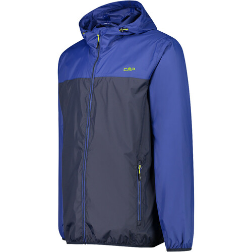 CMP MAN JACKET RAIN FIX HOOD azul