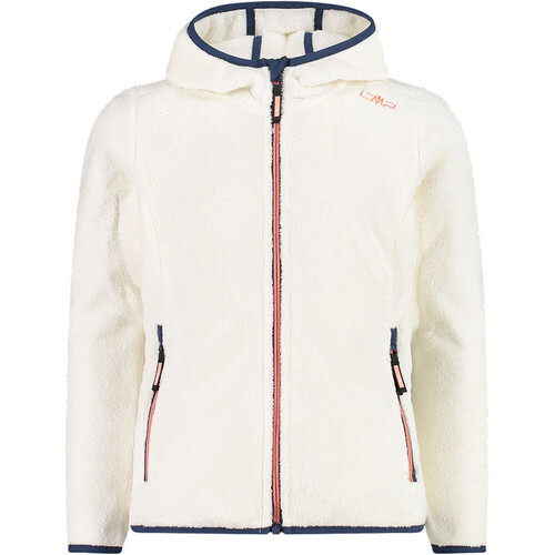 CMP KID G JACKET FIX HOOD blanco